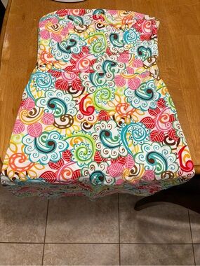 Strapless Multicolor Floral Print Sundress - Women